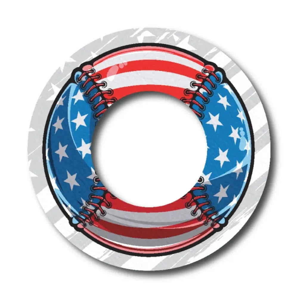 Single Patch / Libre 2 American Flag Baseball - Libre 2 and Lingo