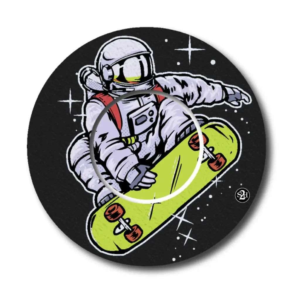 Single Patch / Libre 2 Astronaut Skateboarder - Libre 2 and Lingo