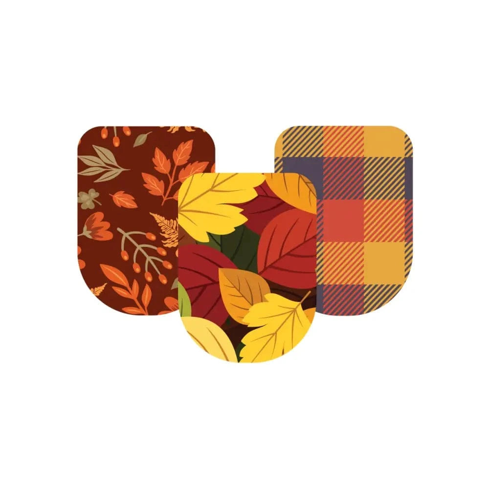 3-Pack (Set of 3 Patches) / Omnipod Topper Autumn Variety Pack - Omnipod Topper