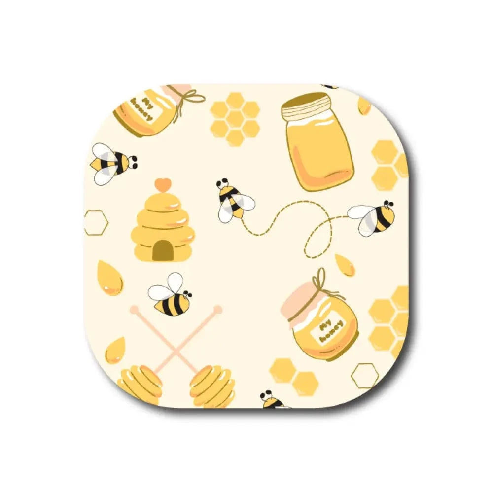 Single Patch / G7 Cover-up Bees and Honey - Dexcom G7 and Stelo Cover-up