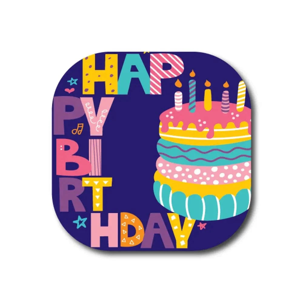 Single Patch / G7 Cover-up Birthday Cake - Dexcom G7 and Stelo Cover-up