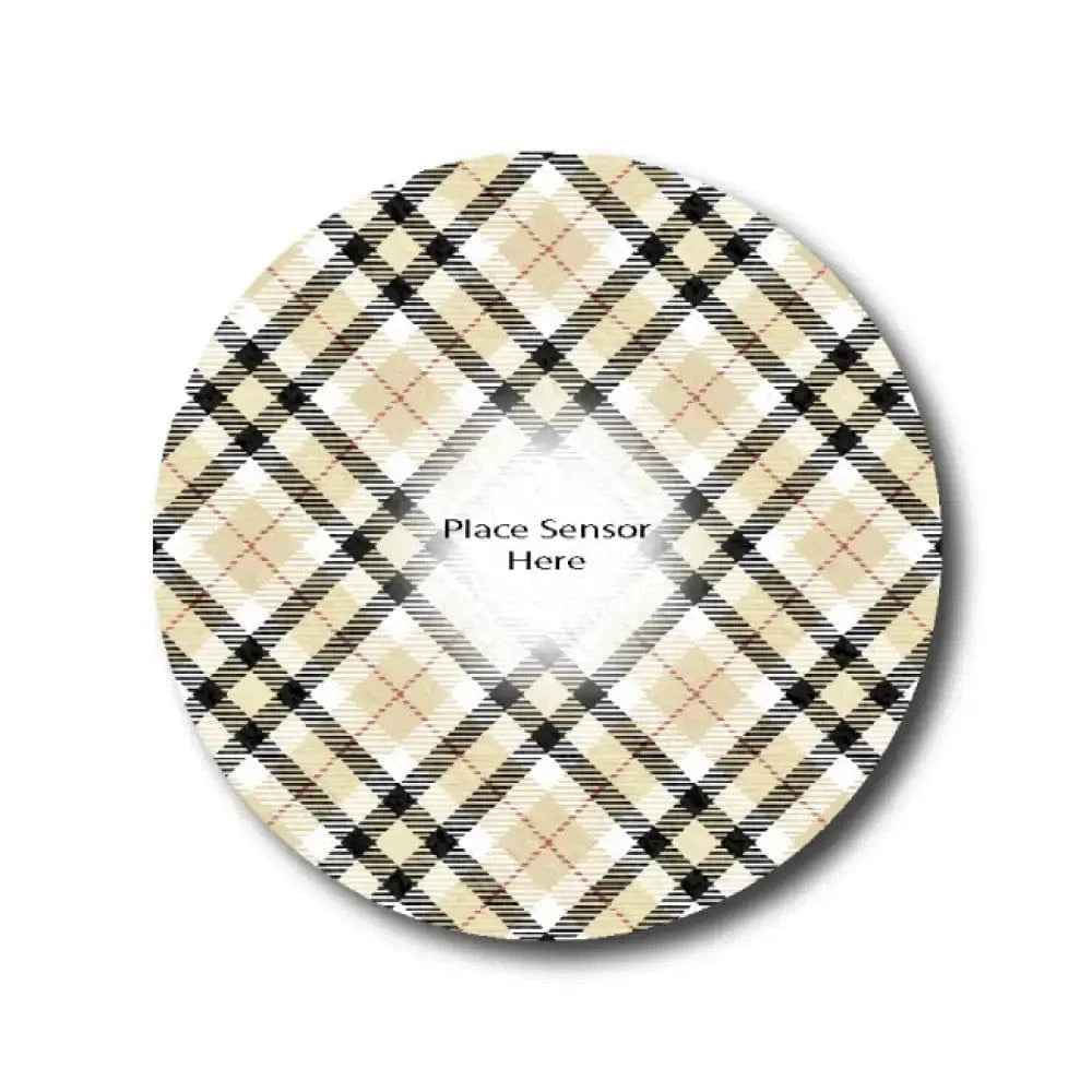 Single Patch / G7 Black and Tan Underlay Patch for Sensitive Skin - Dexcom G7 and Stelo