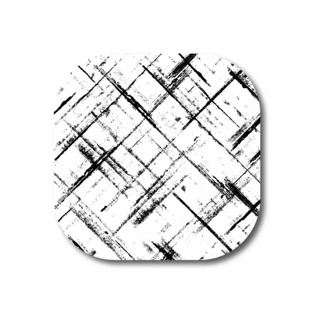 Single Patch / G7 Cover-up Black and White Plaid Pattern - Dexcom G7 and Stelo Cover-up