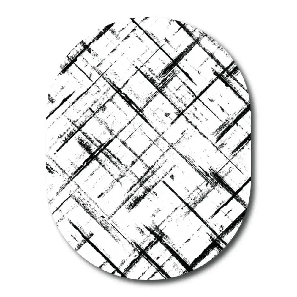 Single Patch / Guardian Black and White Plaid Pattern - Guardian
