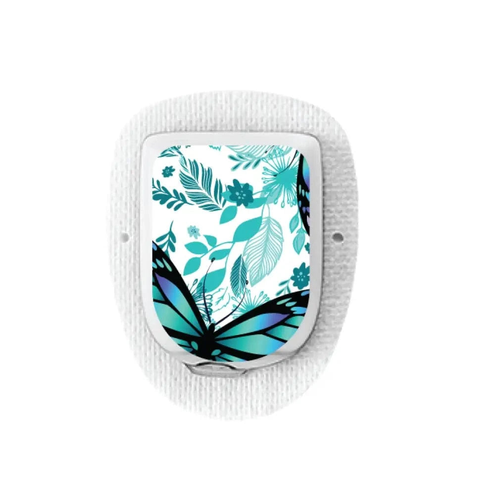 Single Topper / Omnipod Topper Blue Butterfly - Omnipod Topper