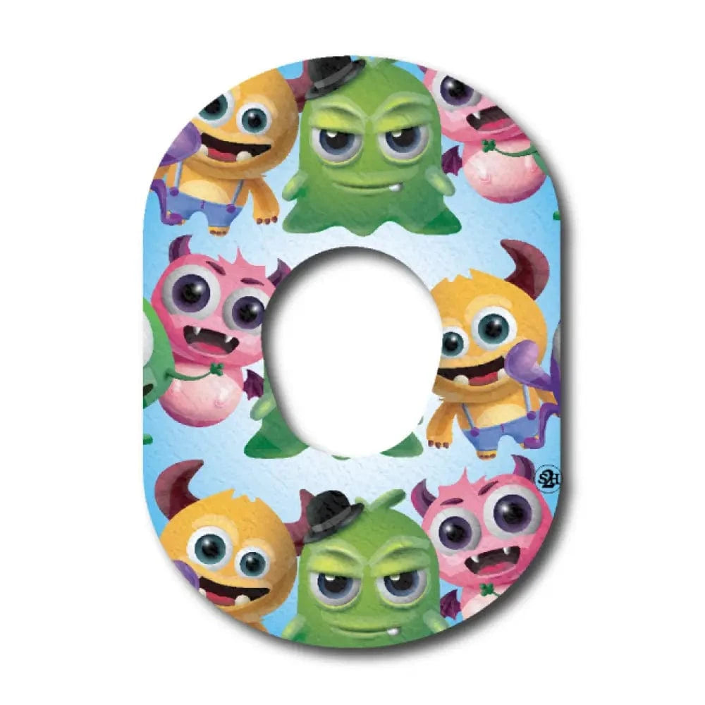 Single Patch / G7 Blue Monster Patch - Dexcom G7 and Stelo