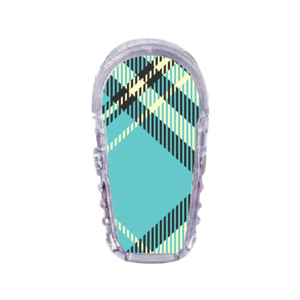 Single Topper / G6 Topper Blue Plaid - Dexcom G6 Topper