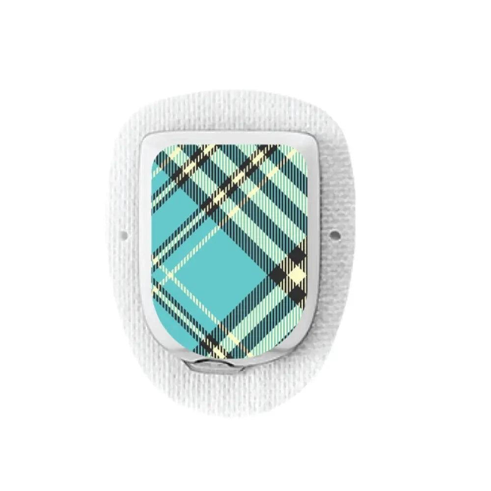 Single Topper / Omnipod Topper Blue Plaid - Omnipod Topper