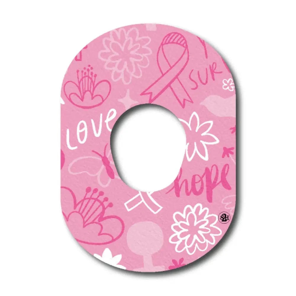 Single Patch / G7 Breast Cancer Hope and Love - Dexcom G7 and Stelo