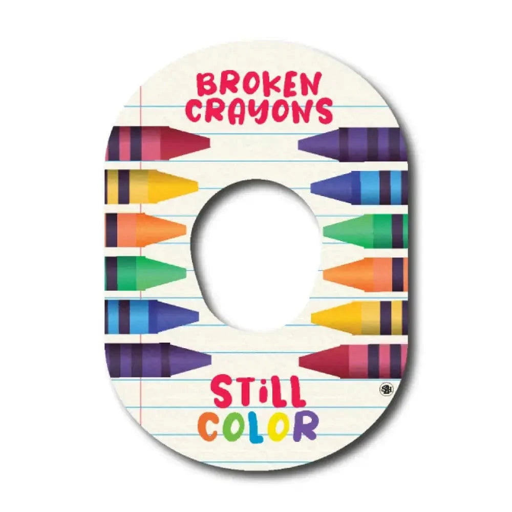 Single Patch / G7 Broken Crayons - Dexcom G7 and Stelo