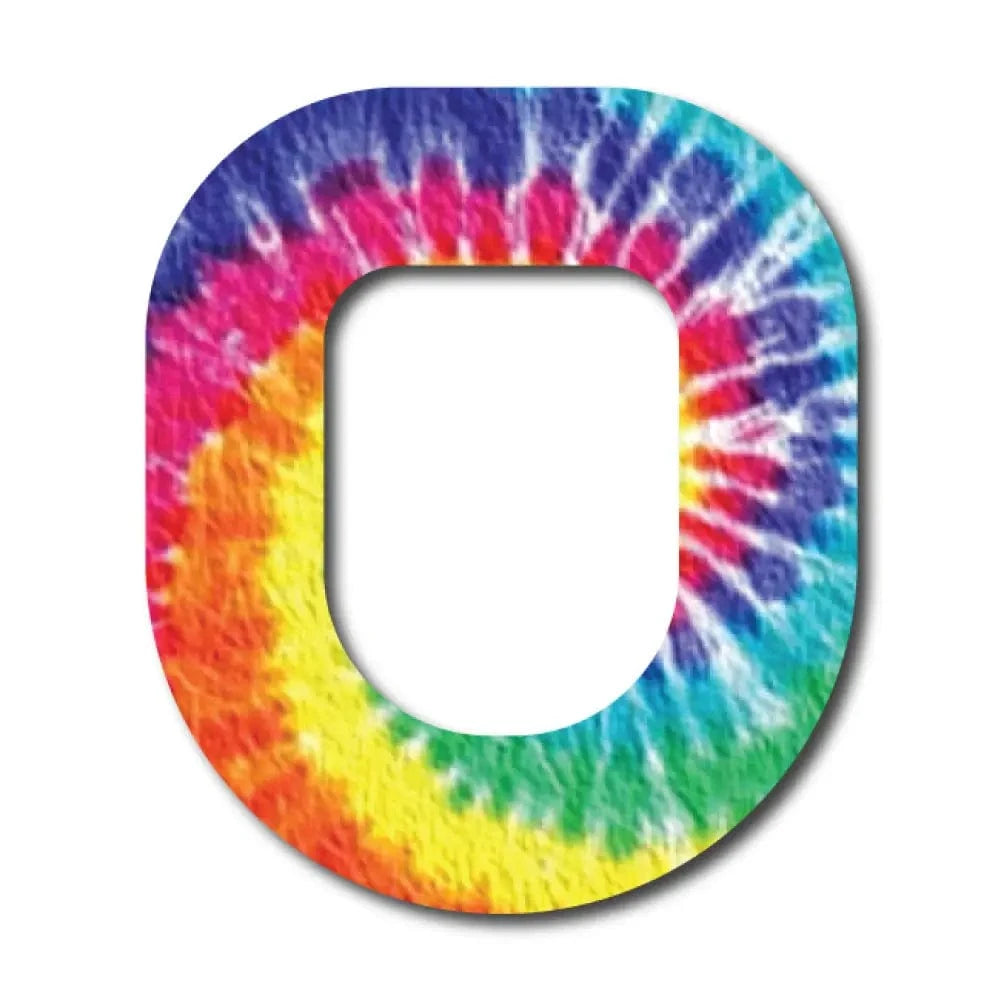 Single Patch / Omnipod Bulls Eye Tie-dye Pattern - Omnipod