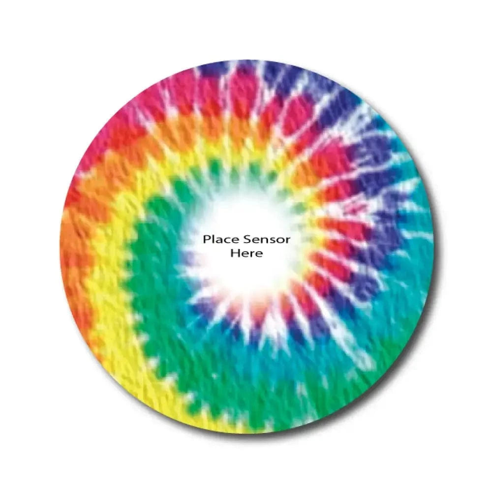 Single Patch / Libre 2 Bulls Eye Tie Dye Underlay Patch for Sensitive Skin - Libre 2 and Lingo