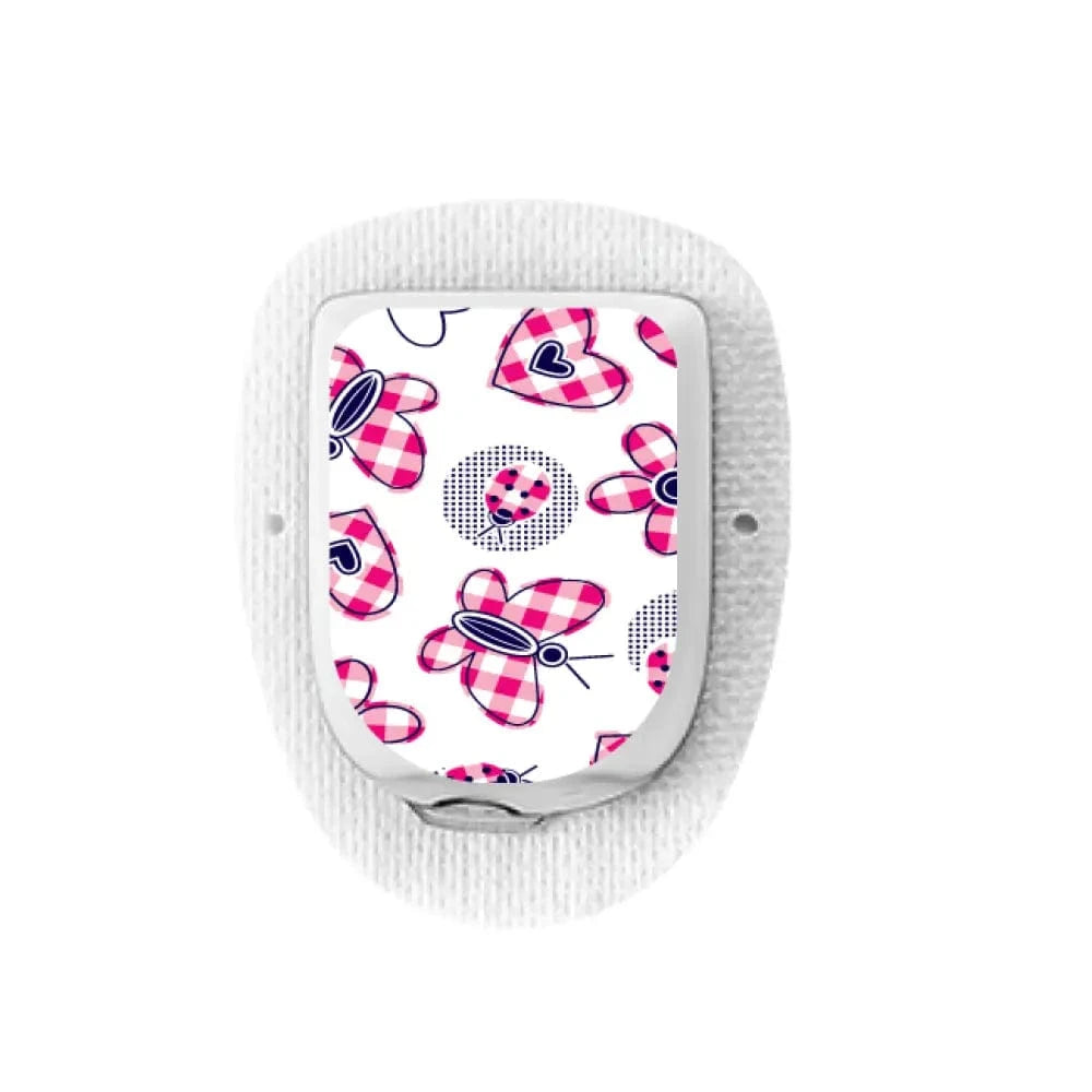 Single Topper / Omnipod Topper Butterfly Kisses - Omnipod Topper