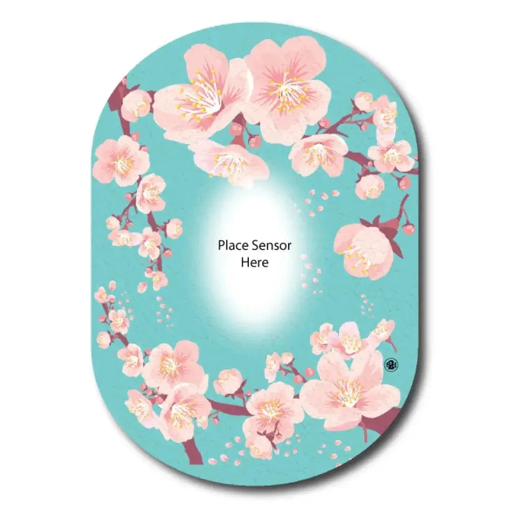 Single Patch / G6 Cherry Blossoms Underlay Patch for Sensitive Skin - Dexcom G6