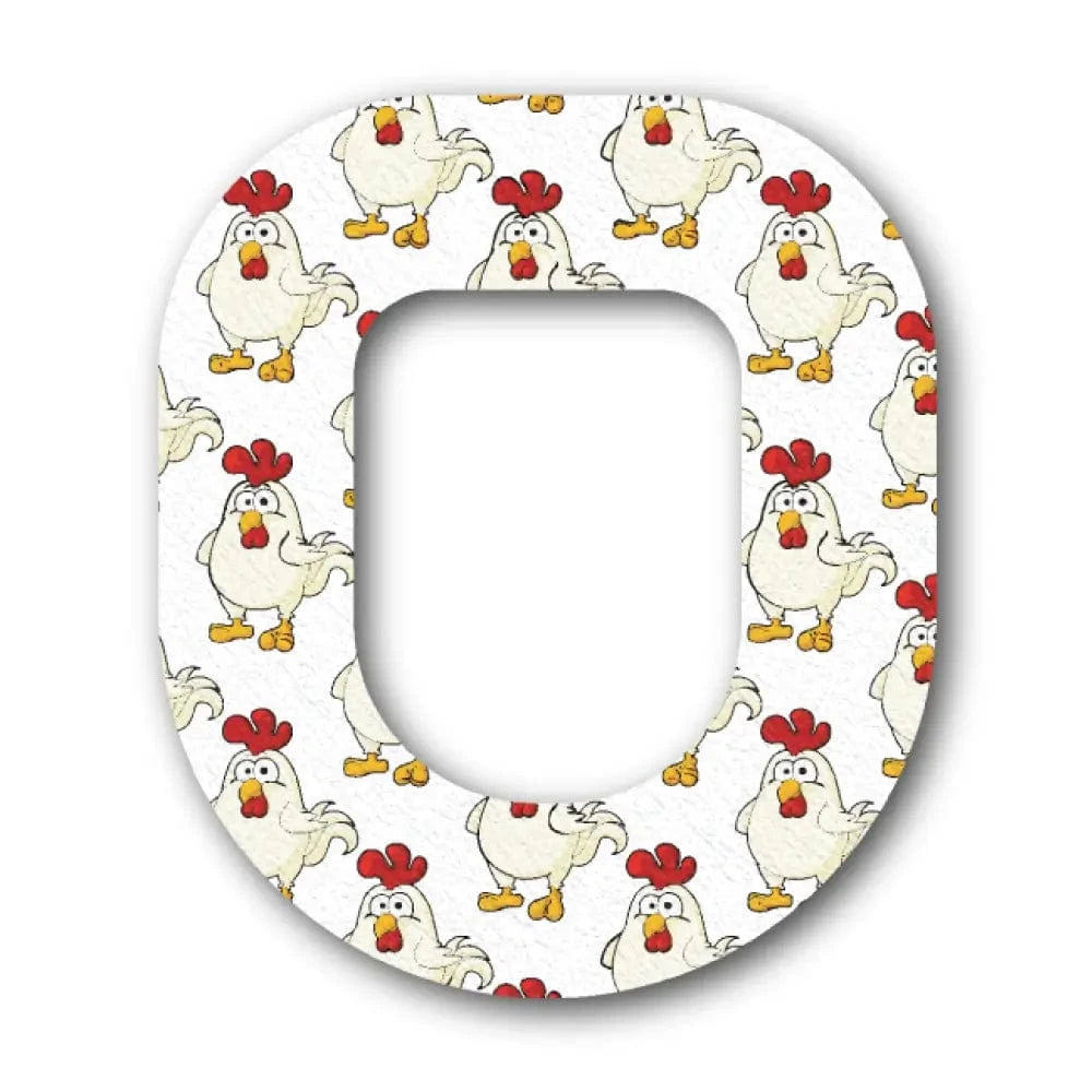 Single Patch / Omnipod Chicken Toons - Omnipod