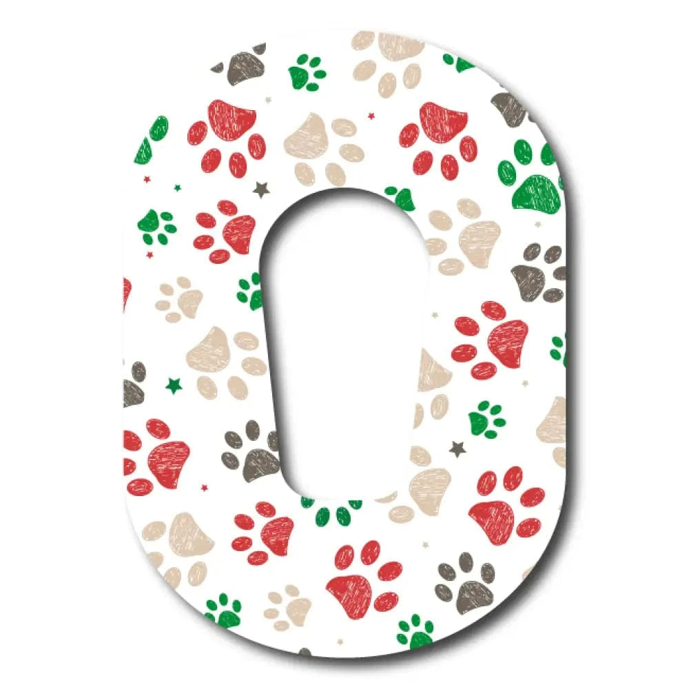 Single Patch / G6 Christmas Paws - Dexcom G6