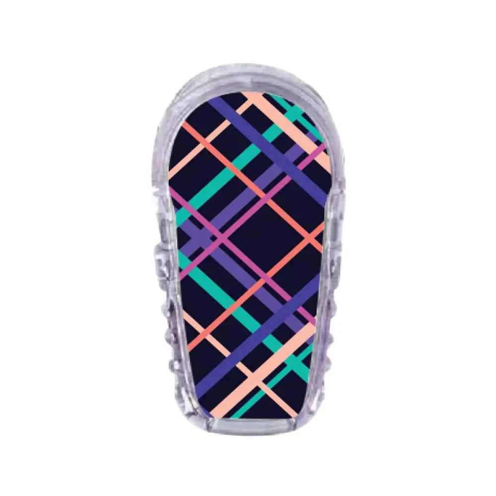 Single Topper / G6 Topper Colorful Plaid - Dexcom G6 Topper