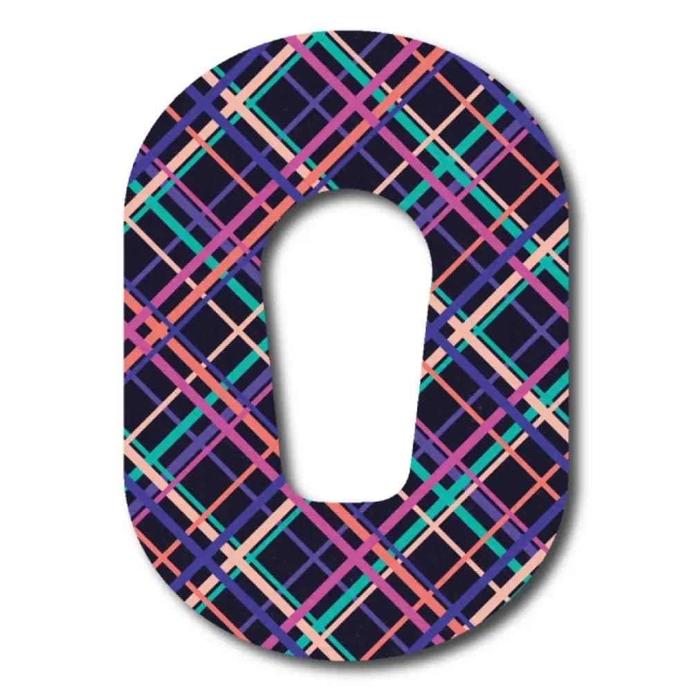 Single Patch / G6 Colorful Plaid Pattern - Dexcom G6