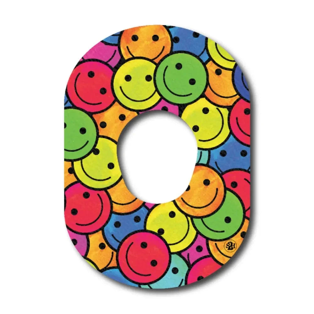 Single Patch / G7 Colorful Smiles - Dexcom G7 and Stelo