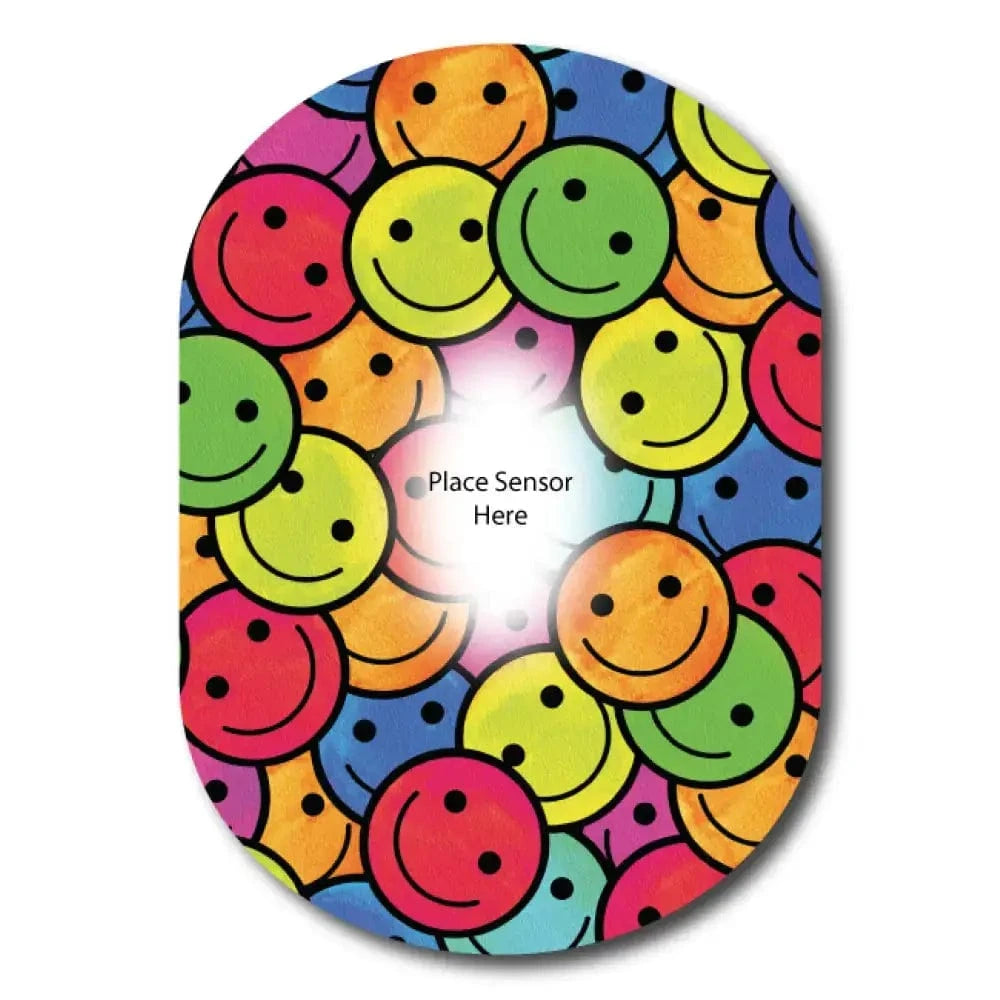 Single Patch / G6 Colorful Smiles Underlay Patch for Sensitive Skin - Dexcom G6