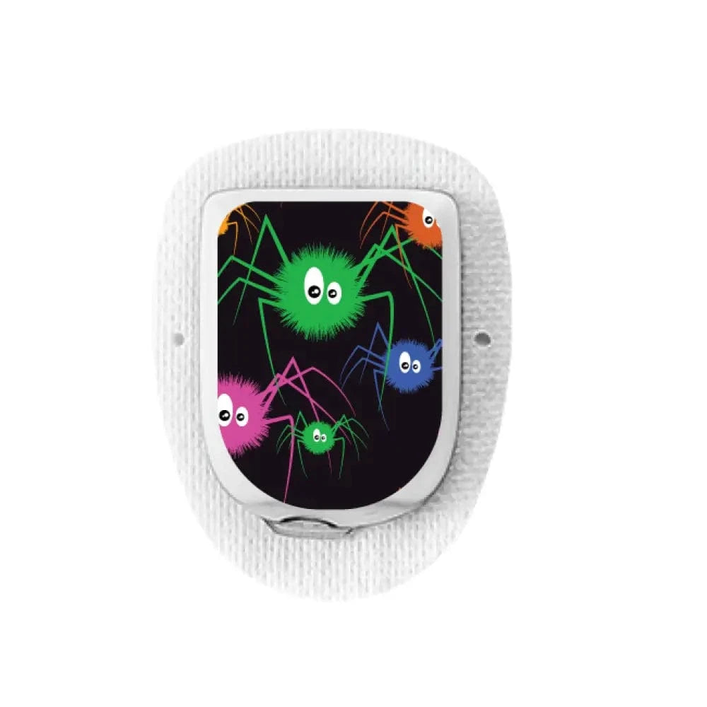 Single Topper / Omnipod Topper Colorful Spiders - Omnipod Topper