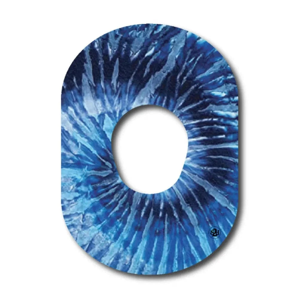 Single Patch / G7 Deep Blue Tie-dye Pattern - Dexcom G7 and Stelo