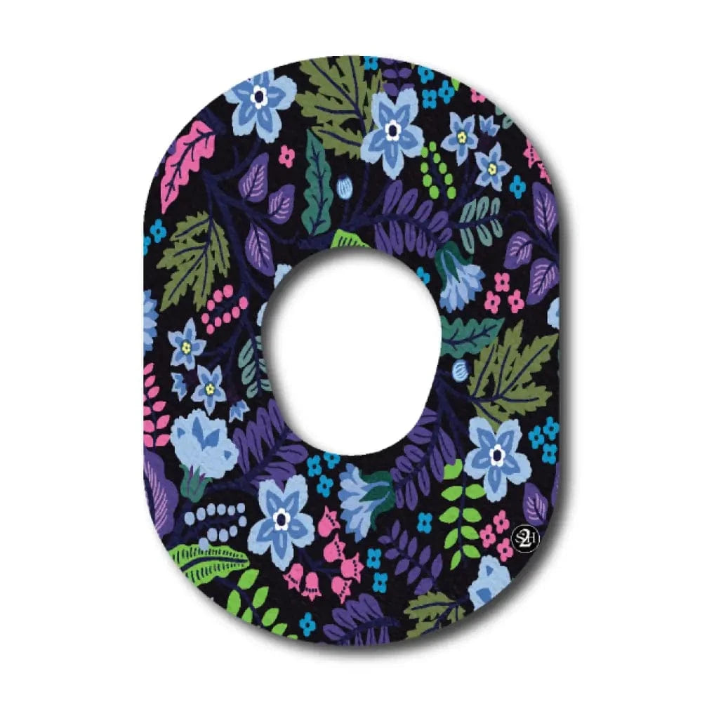 Single Patch / G7 Deep Floral - Dexcom G7 and Stelo