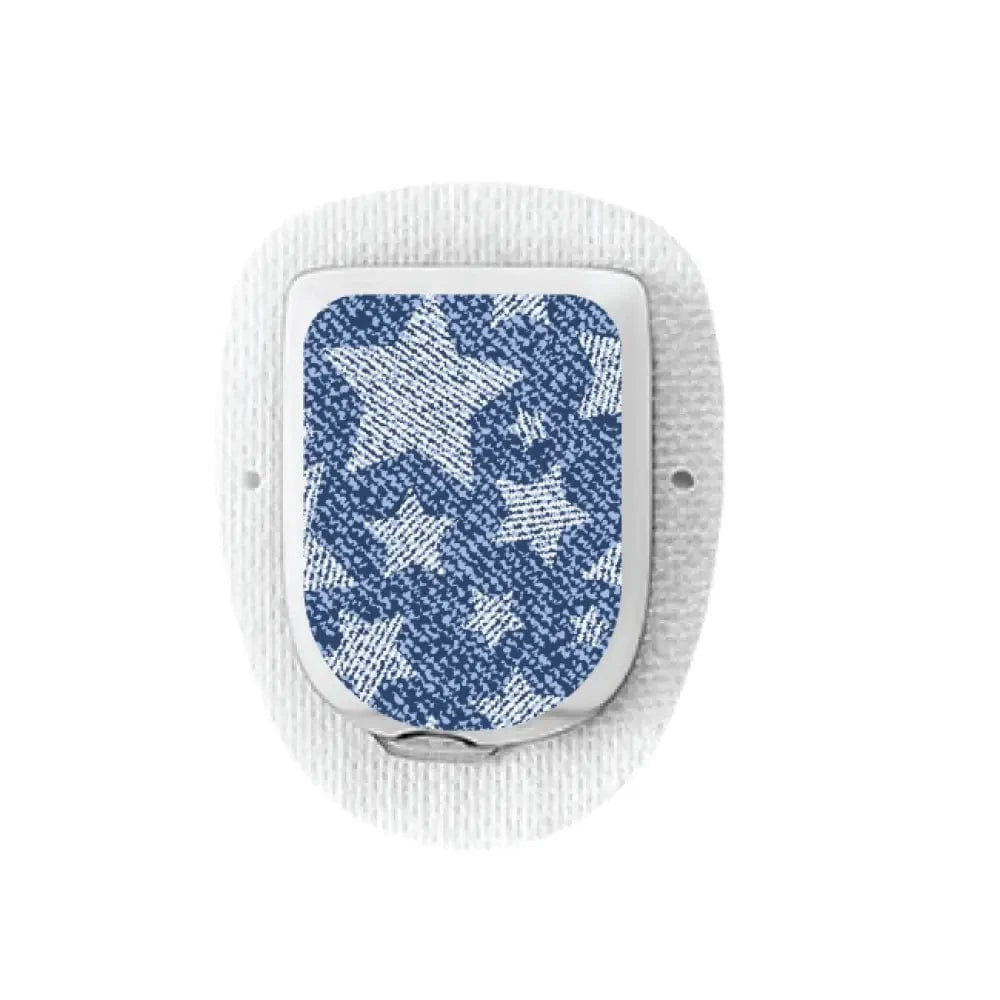 Single Topper / Omnipod Topper Denim Star - Omnipod Topper