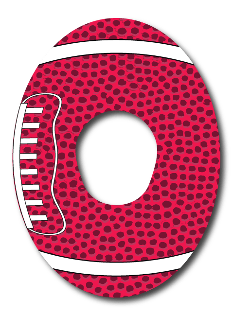 Single Patch / G7 / Red Football Fan Favorits - Dexcom G7