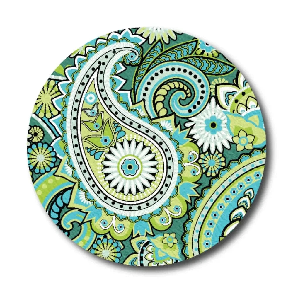 Single Patch / Libre 2 Cover-up Green Paisley - Libre 2 and Lingo Cover-up