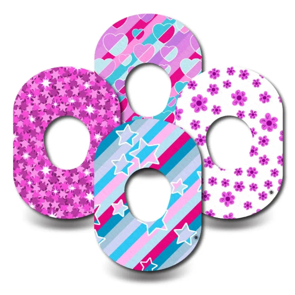 4-Pack (Set of 4 Patches) / G7 Life in Pink Variety Pack - Dexcom G7 and Stelo