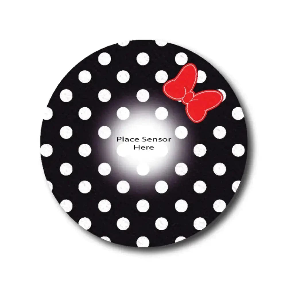Single Patch / G7 Mini Dots Black Underlay Patch for Sensitive Skin - Dexcom G7 and Stelo