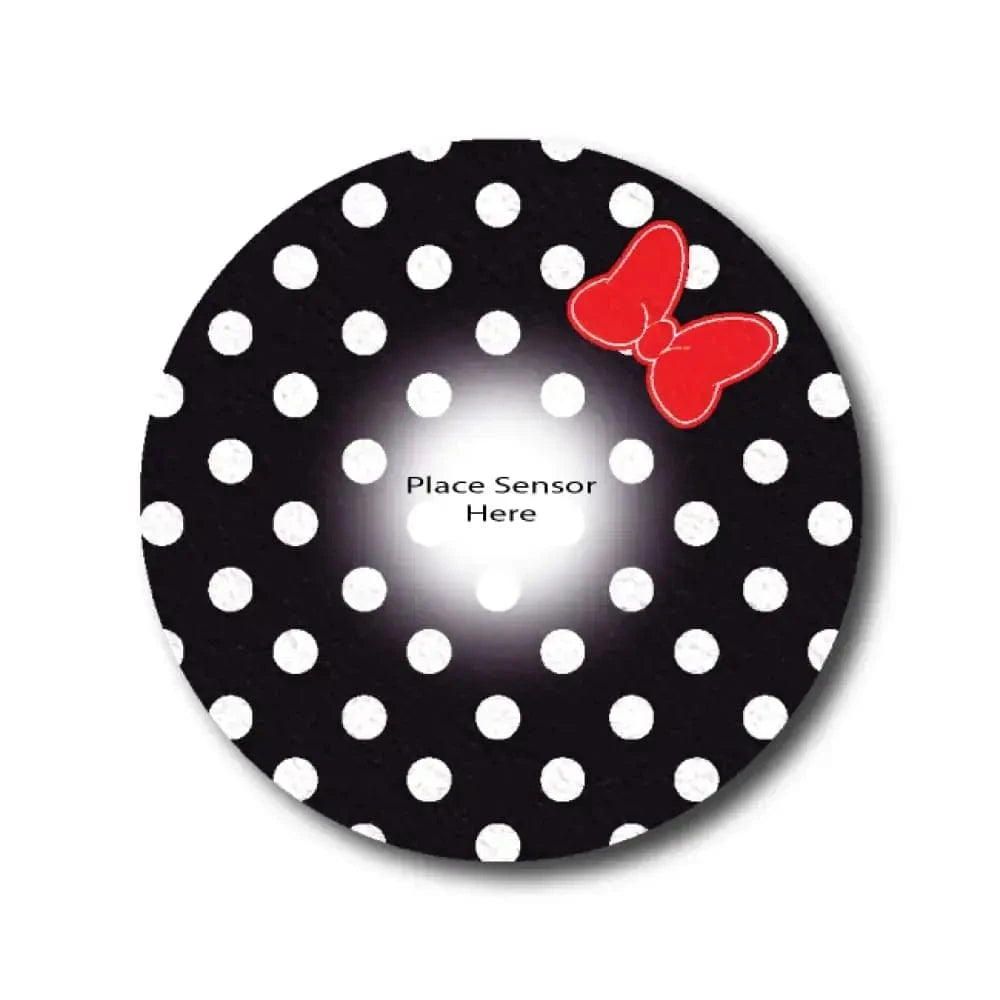 Single Patch / Libre 3 Mini Dots Black Underlay Patch for Sensitive Skin - Libre 3