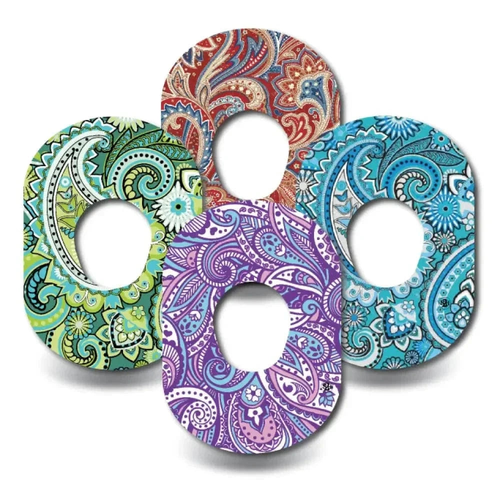4-Pack (Set of 4 Patches) / G7 Paisley Variety Pack - Dexcom G7 and Stelo
