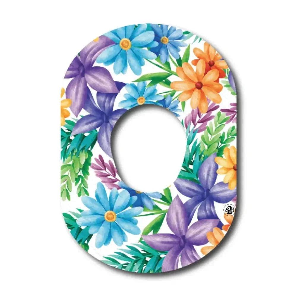 Single Patch / G7 Pastel Flowers - Dexcom G7 and Stelo