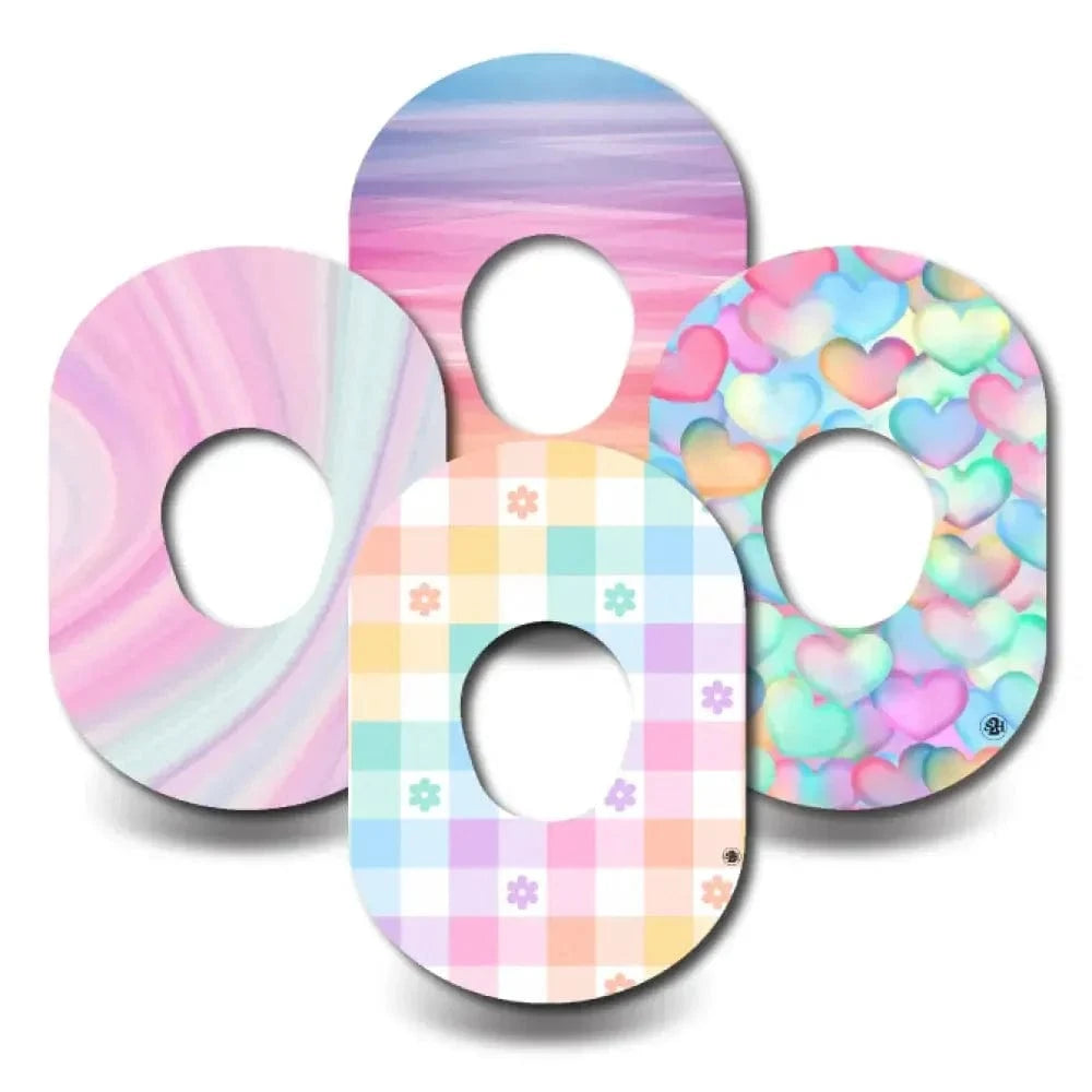 4-Pack (Set of 4 Patches) / G7 Pastel Pattern Variety Pack - Dexcom G7 and Stelo