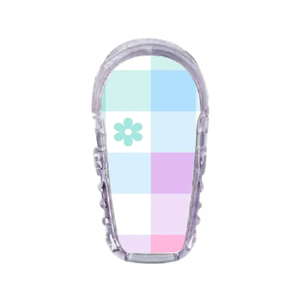 Single Topper / G6 Topper Pastel Plaid - Dexcom G6 Topper