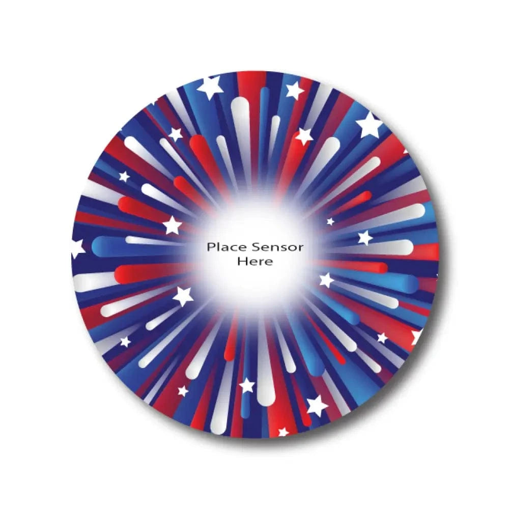 Single Patch / G7 Patriotic Celebration Underlay Patch for Sensitive Skin - Dexcom G7 and Stelo