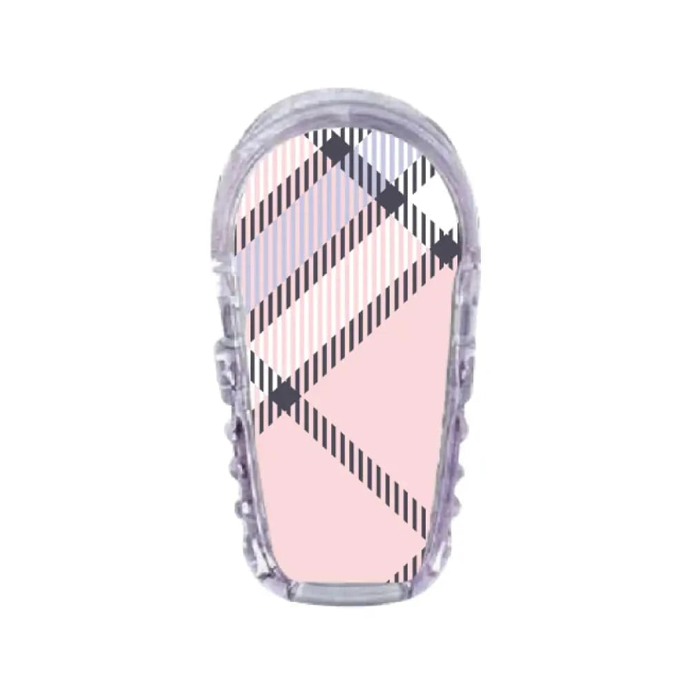Single Topper / G6 Topper Pink Plaid - Dexcom G6 Topper