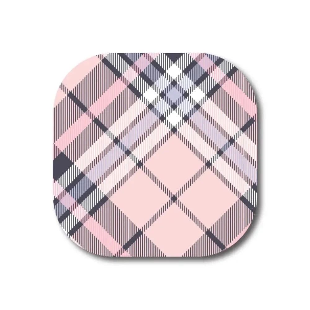 Single Patch / G7 Cover-up Pink Plaid Pattern - Dexcom G7 and Stelo Cover-up