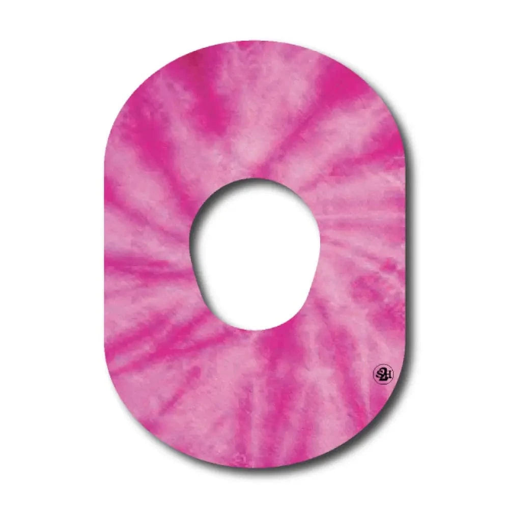 Single Patch / G7 Pink Tie-dye Pattern - Dexcom G7 and Stelo