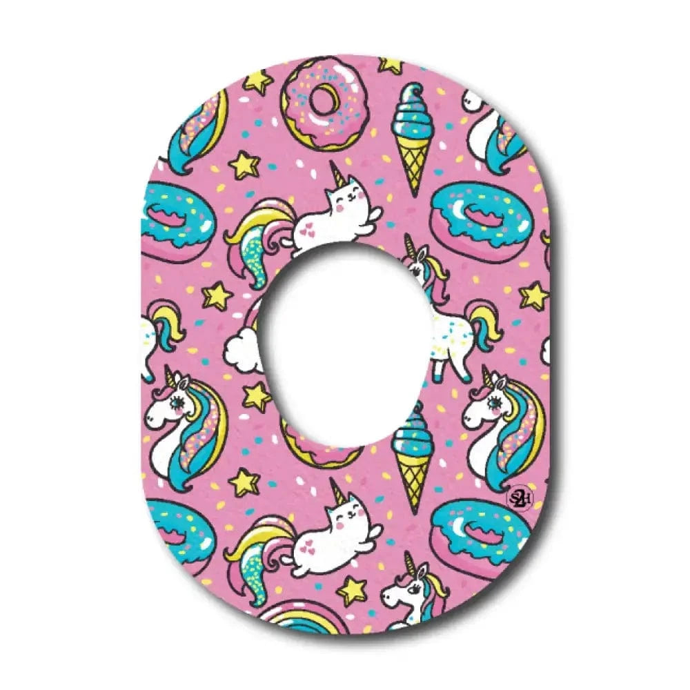 Single Patch / G7 Pink Unicorns - Dexcom G7 and Stelo