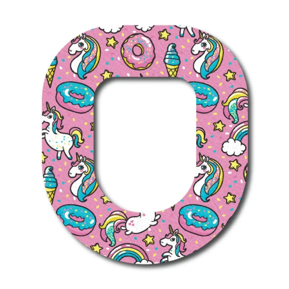 Single Patch / Omnipod Pink Unicorns - Omnipod