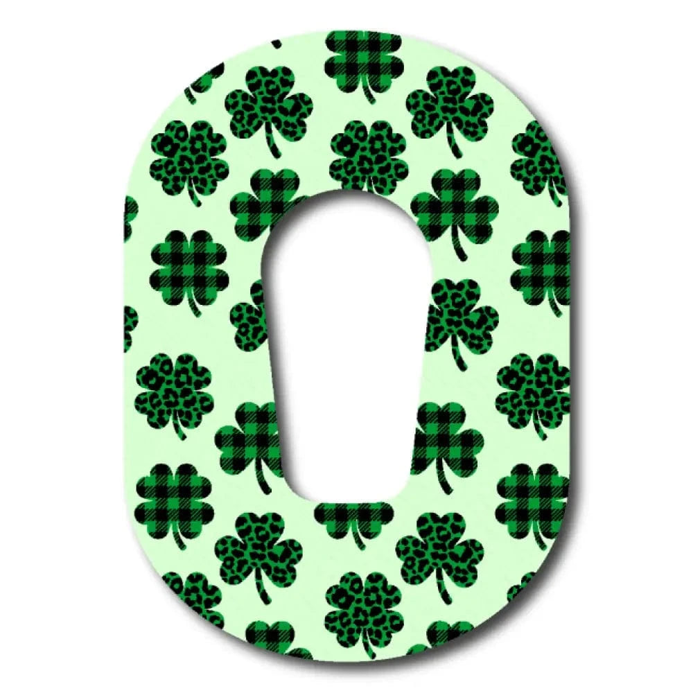 Single Patch / G6 Plaid Clovers - Dexcom G6