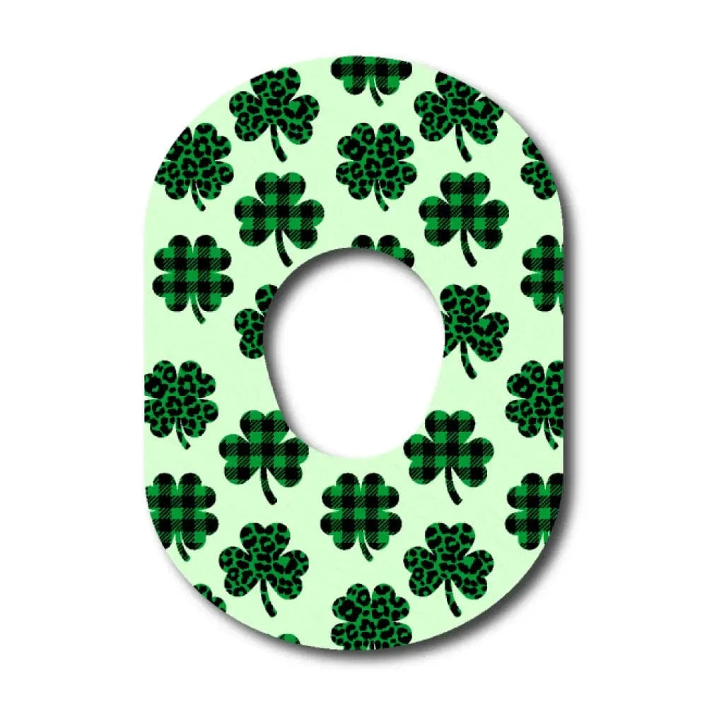 Single Patch / G7 Plaid Clovers - Dexcom G7 and Stelo