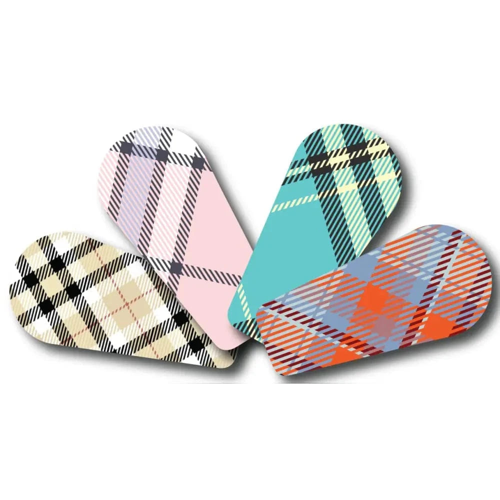 4-Pack (Set of 4 Patches) / G6 Topper Plaid Pattern - Variety Pack - Dexcom G6 Topper
