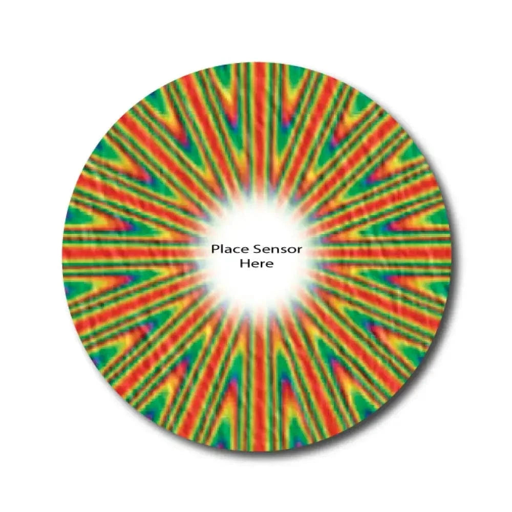 Single Patch / Libre 2 Psychedelic Underlay Patch for Sensitive Skin - Libre 2 and Lingo