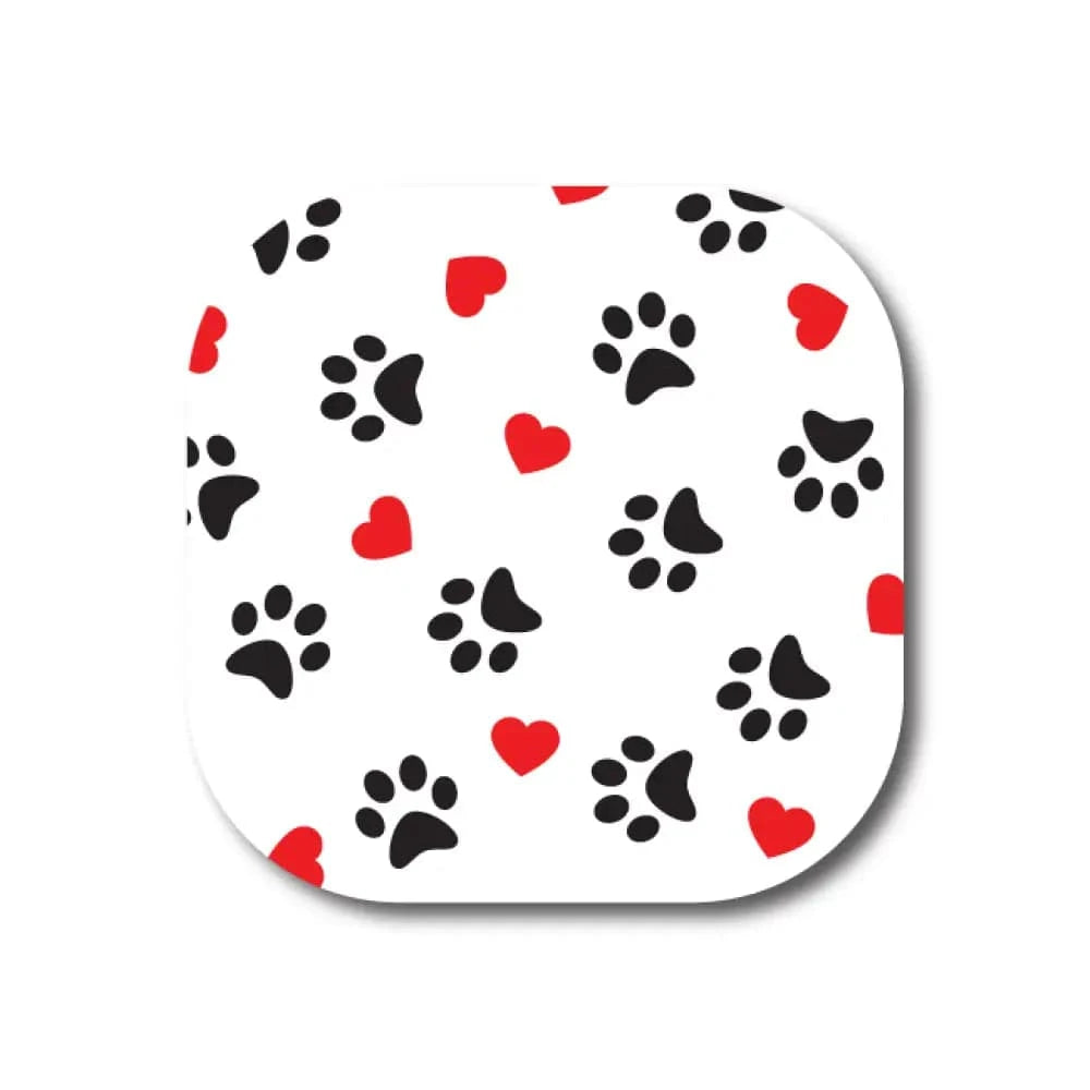 Single Patch / G7 Cover-up Puppy Love in White - Dexcom G7 and Stelo Cover-up
