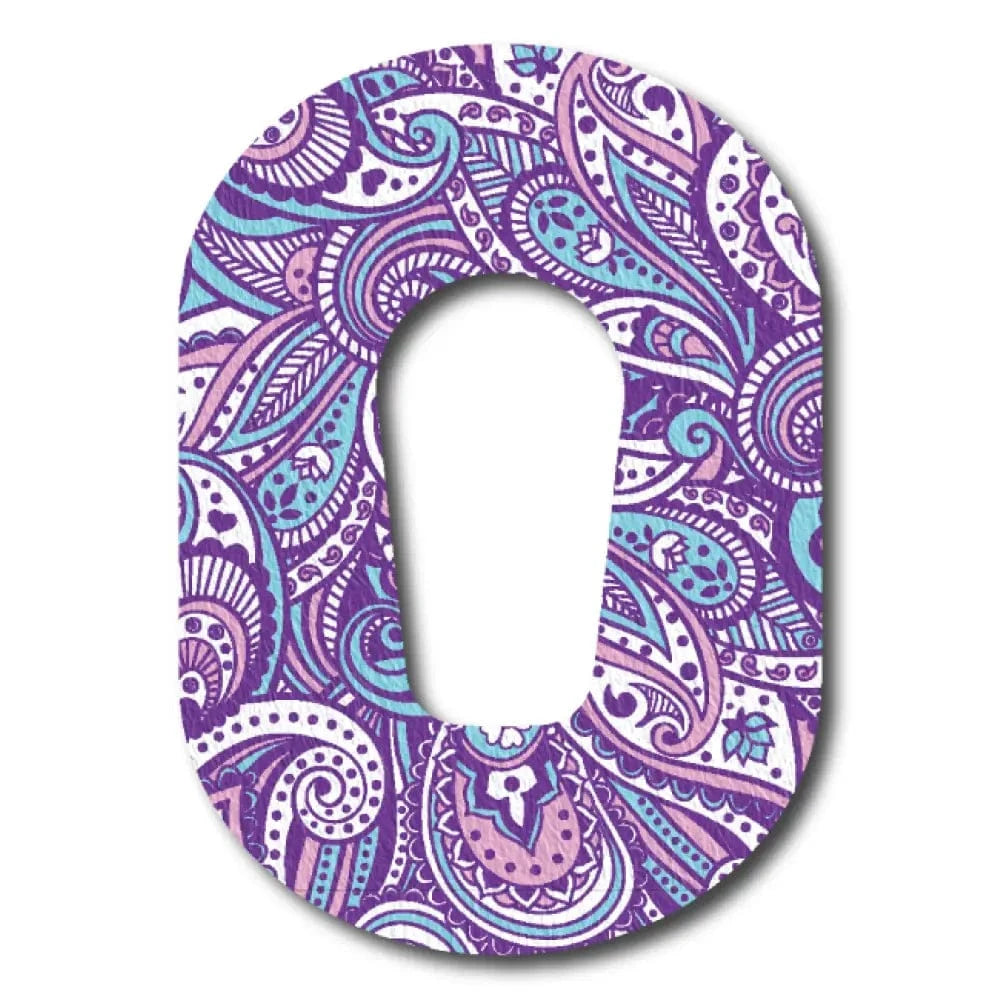 Single Patch / G6 Purple Paisley - Dexcom G6