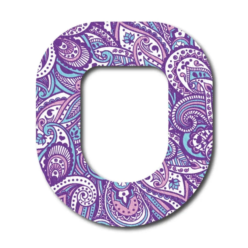 Single Patch / Omnipod Purple Paisley - Omnipod